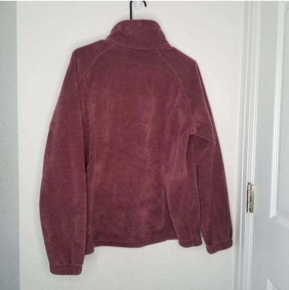Columbia Women's Burgundy Benton Springs Full Zip Fleece Jacket Size Large - Picture 5 of 8